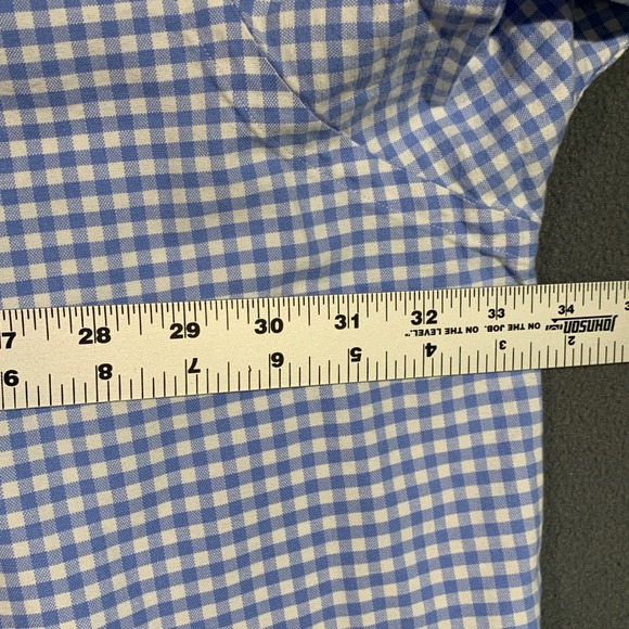 Polo Ralph Lauren Mens Big Tall Gingham Button Down Shirt Blue White 4XB - Picture 5 of 6